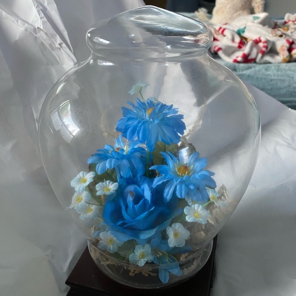 Vintage Floral Glass Terranium - Picture 3 of 7